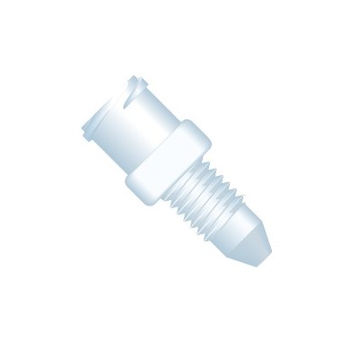 Upchurch Scientific Luer Adapter, Female Luer to 10-32 Coned Male, 1.3 mm Thru-hole, Tefzel ETFE, Natural, 10/0pk - P-642C - Click Image to Close